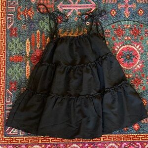 Black Tiered Ruffled Sundress